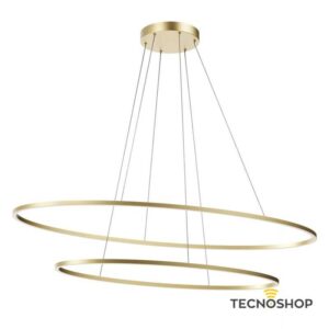 REDO SOSPENSIONE LED "LEO" DIMMERABILE 108W 3000K/4000K 130cm BRONZO