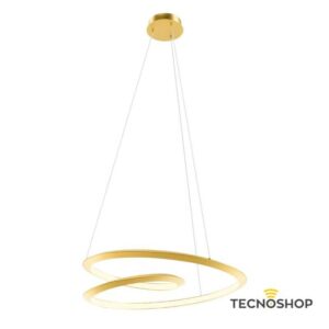 REDO SOSPENSIONE LED "STORM" DIMMERABILE 60W TRICOLOR 80cm ORO