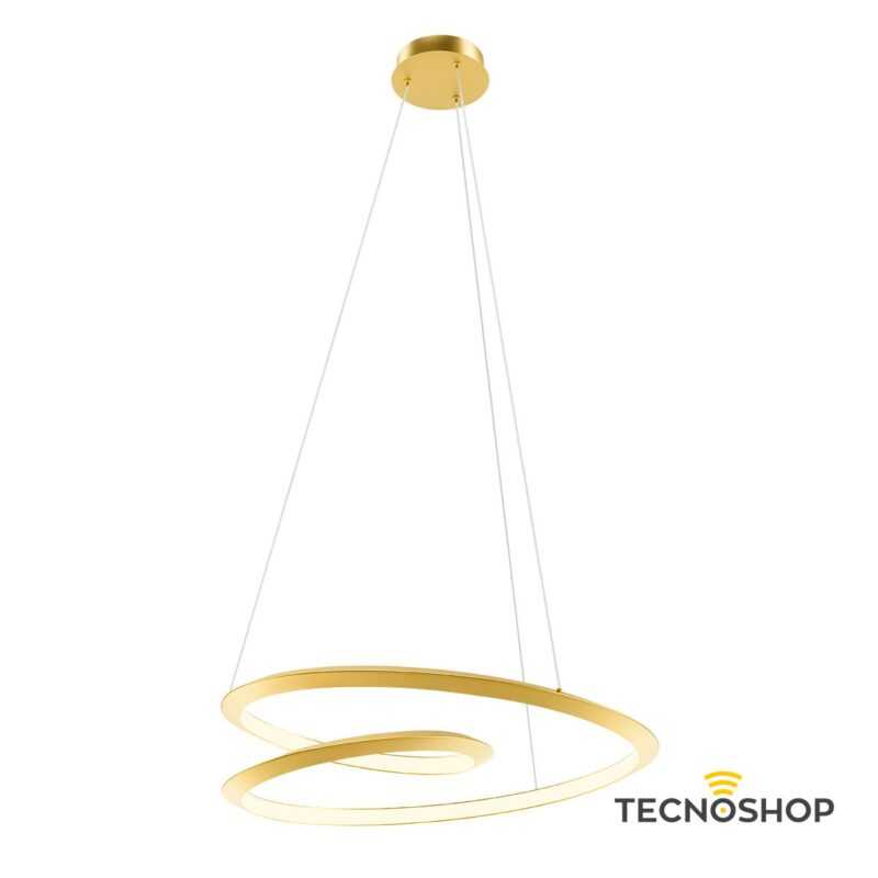 REDO SOSPENSIONE LED "STORM" DIMMERABILE 60W TRICOLOR 80cm ORO