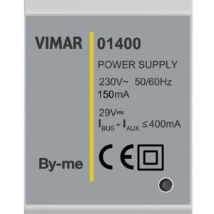 VIMAR 01400 ALIMENTATORE 230V~ 29Vdc 400mA