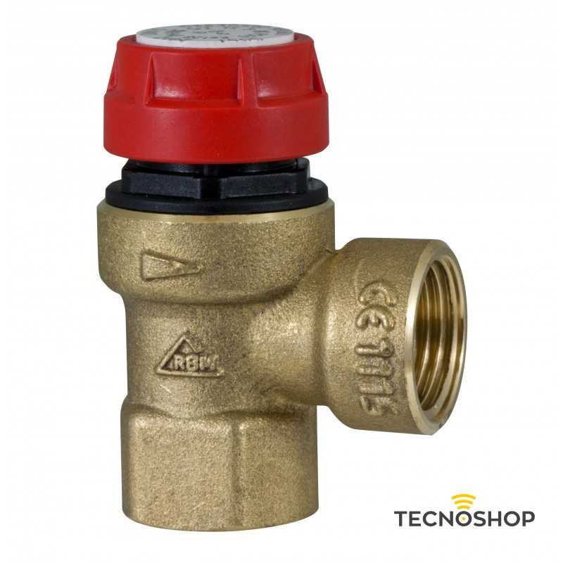 RBM VALVOLA DI SICUREZZA 3 BAR DA 1/2'' F-F