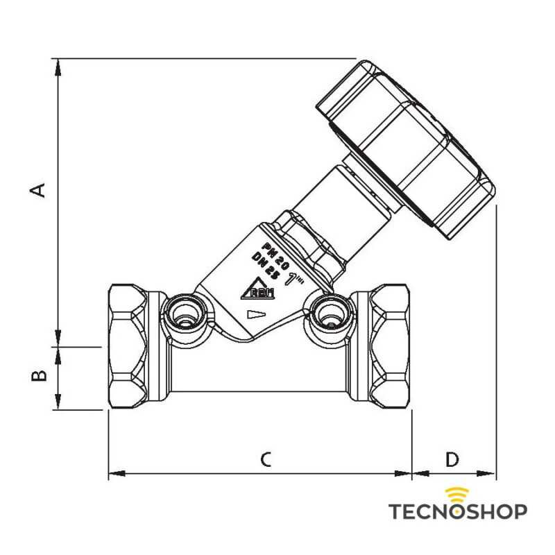 RBM VALVOLA DI BILANCIAMENTO FILETTATA DA 1" FF - immagine 2
