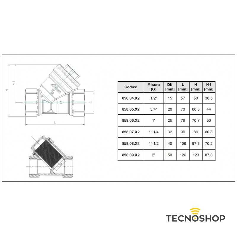 FILTRO A "Y" IN OTTONE CON ATACCO DA 3/4" - immagine 2