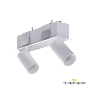 NOWODVORSKI PLAFONE INCASSO MOD.DEEP 2xGU10 29CM BIANCO