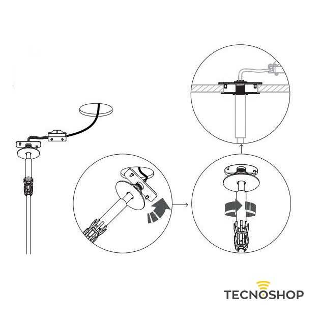 NOWODVORSKI PLAFONE "LASER 900" 1xG9 75cm CIOCCOLATO - immagine 2