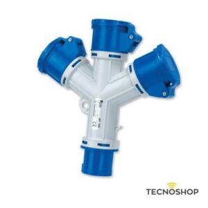 MOLTIPLICATORE CEE A 3 USCITE DA 16A 2P+T IP44 220V