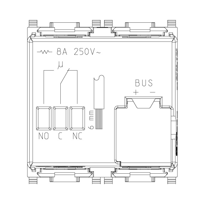 VIMAR BY-ME 14526 DUE PULSANTI BASCULANTI + RELÉ - immagine 3