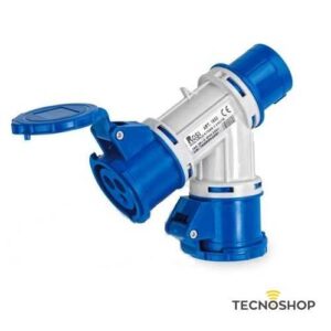 MOLTIPLICATORE CEE A 2 USCITE DA 16A 3P+T IP44 380V