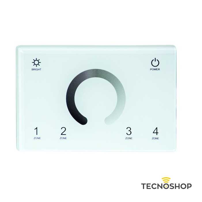 LIFE PANNELLO DIMMER MONOCOLORE A 4 ZONE PER SCATOLA 503