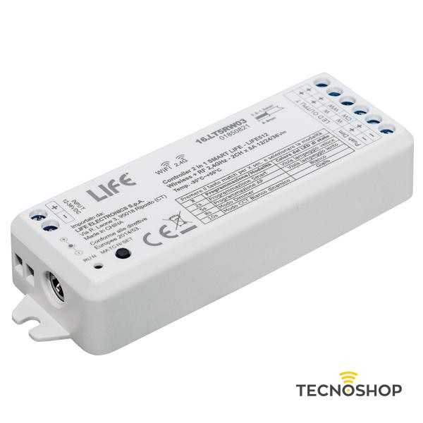 CONTROLLER WIRELESS ON/OFF+DIMMER+CCT ANDROID/IOS A 2 CANALI