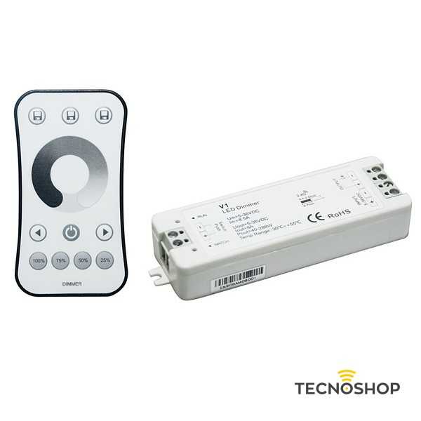 KIT CONTROLLER DIMMER CON RADIOCOMANDO TOUCH A 1 ZONA