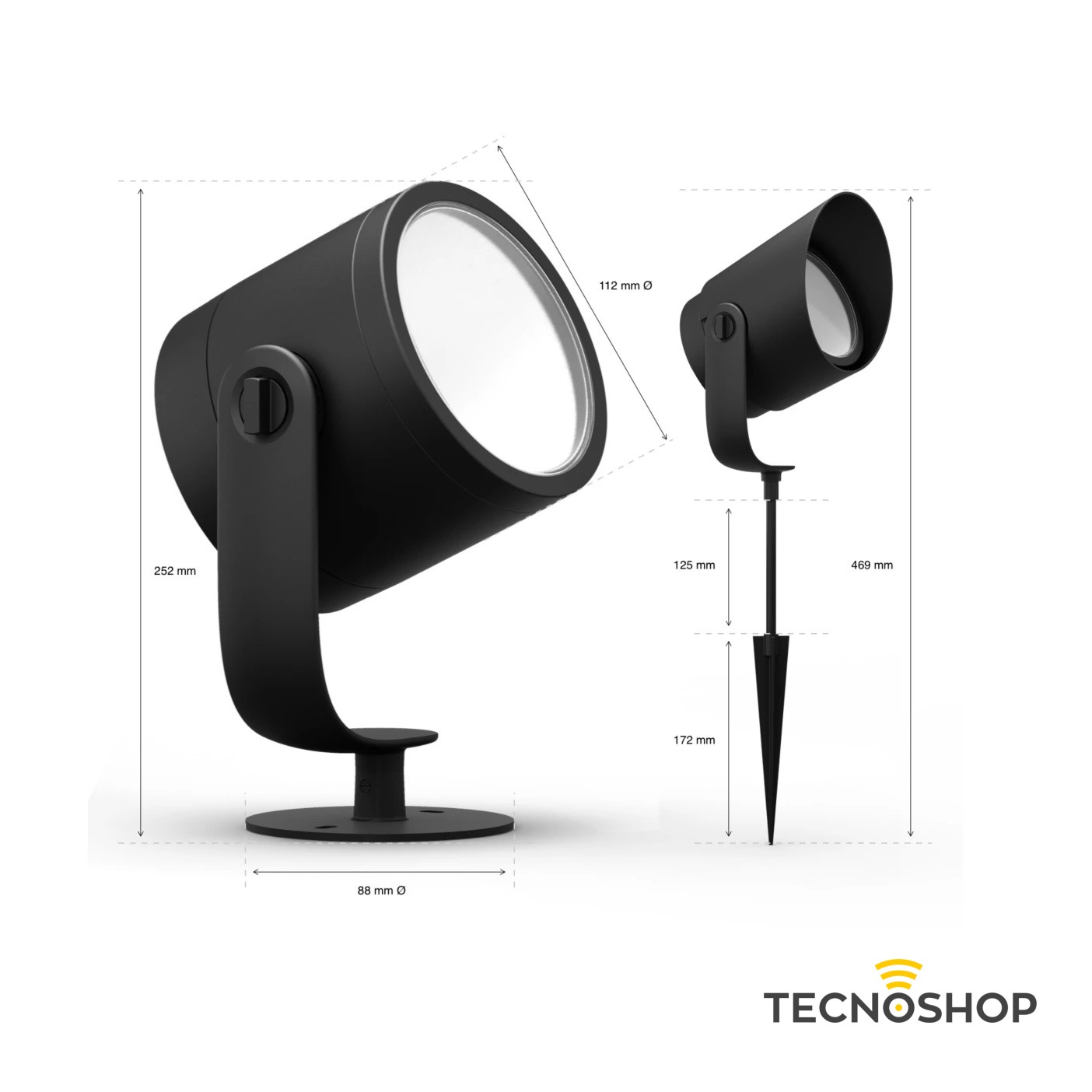 PHILIPS HUE FARETTO PER ESTERNI NERO LILY XL - immagine 3