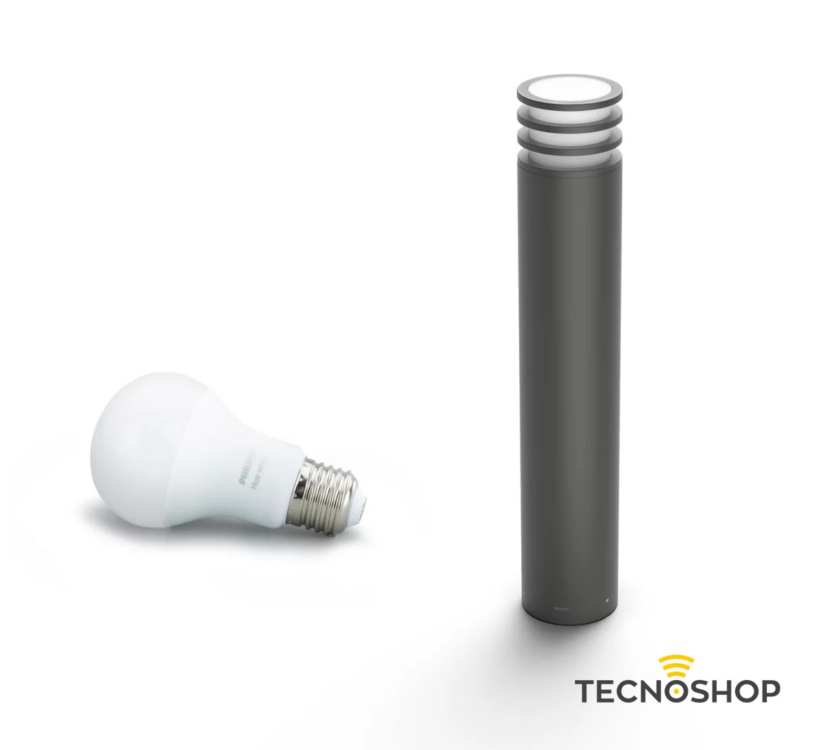 PHILIPS HUE PALETTO PER ESTERNI NERO LUCCA - immagine 4