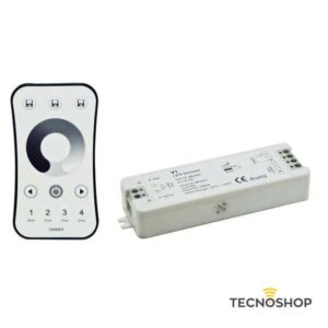 KIT CONTROLLER DIMMER CON RADIOCOMANDO TOUCH A 4 ZONE + RICEVITORE 12/24 V