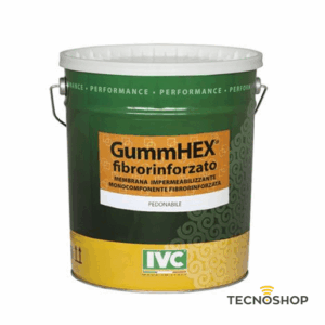 IVC GUAINA "GUMMHEX FIBRORINFORZATA" IMPERMEABILIZZANTE DA 14LT GRIGIA