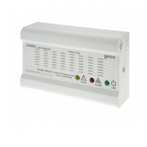 GECA KIT RILEVAZIONE FUGHE GAS METANO + ELETTROVALVOLA DA 3/4"