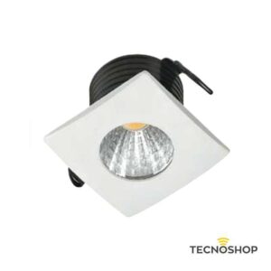 INTEC FARETTO LED DA INCASSO "SIRIO" 2W QUADRATO 4000K BIANCO