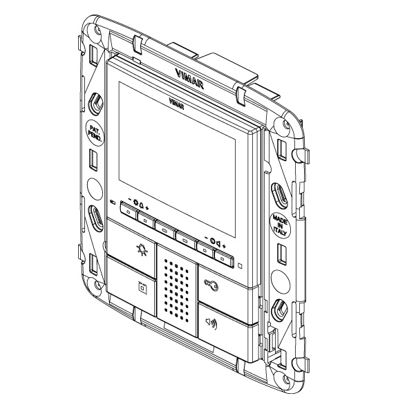 VIMAR BY-ME 20550 MONITOR LCD A COLORI GRIGIO - immagine 3
