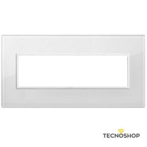 VIMAR EIKON PLACCA 7M 21657.87 BIANCO TOTALE DIAMANTE