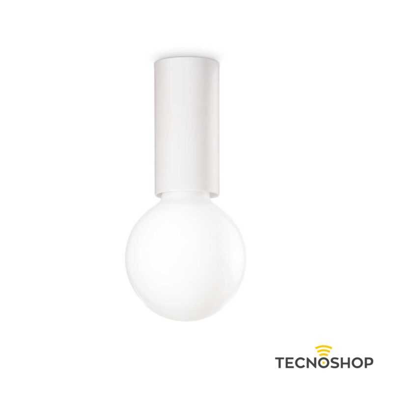 IDEAL LUX CORPO DA SOFFITTO "PETIT" E27 BIANCO CON LAMPADA INCLUSA