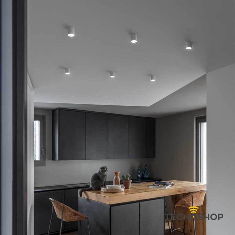 IDEAL LUX PLAFONE "DOT" CILINDRICO 4W 3000K BIANCO OPACO - immagine 4