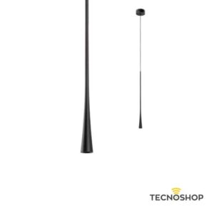 REDO SOSPENSIONE LED "ITO" 7W 3000K 60cm CON FINITURA NERA OPACA