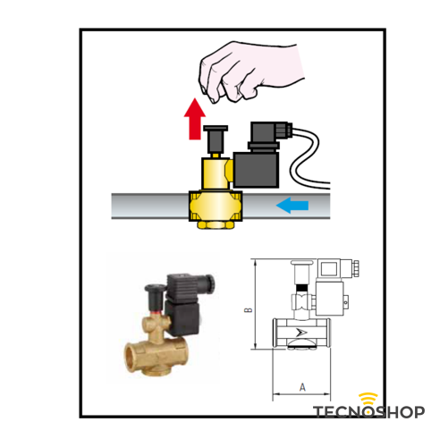 GECA KIT RILEVAZIONE FUGHE GAS GPL + ELETTROVALVOLA DA 1/2" - immagine 3