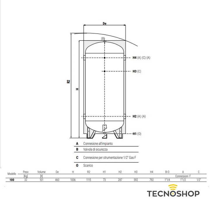 CORDIVARI VOLANO TERMICO CALDO-FREDDO DA 100LT COIBENTATO - immagine 2