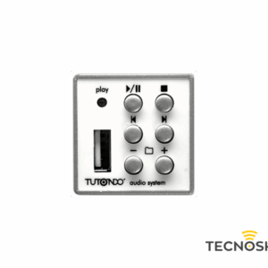 TUTONDO MODULO LETTORE MP3 BIANCO CON PRESA USB INTEGRATA