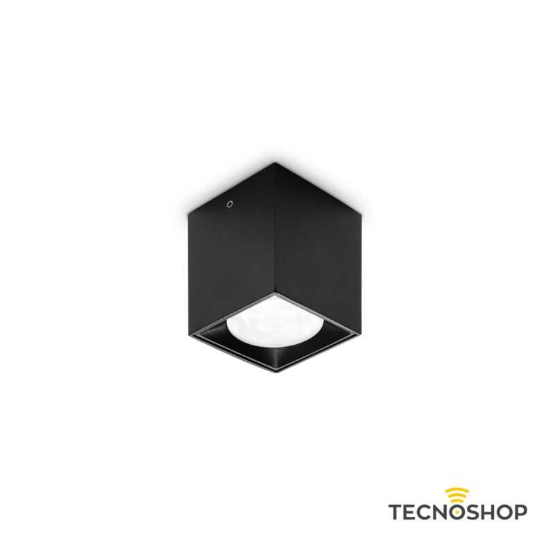 IDEAL LUX PLAFONE "DOT" CUBETTO 4W 3000K NERO OPACO