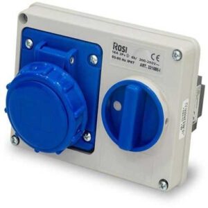 PRESA CEE INTERBLOCCATA DA INCASSO 2P+T DA 32A IP67