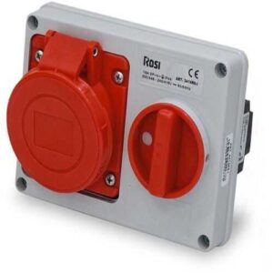 PRESA CEE INTERBLOCCATA DA INCASSO 2P+T DA 32A IP44