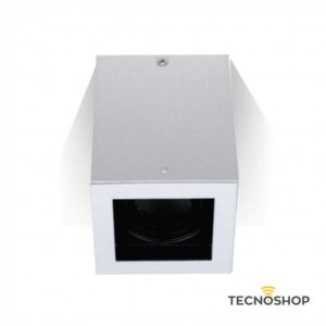 CUBO A SOFFITTO 1xGU10 IN ALLUMINIO BIANCO