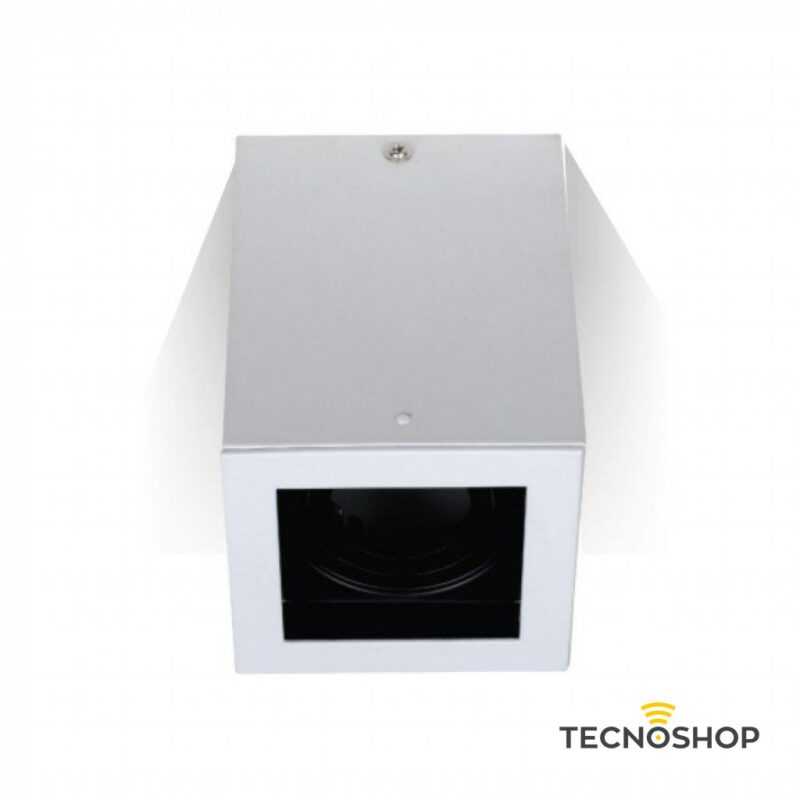 CUBO A SOFFITTO 1xGU10 IN ALLUMINIO BIANCO