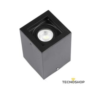 CUBO A SOFFITTO 1xGU10 IN ALLUMINIO NERO