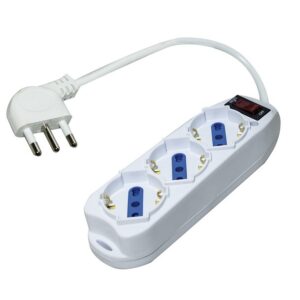 LIFE MULTIPRESA CON 3 PRESE 3500W CON INTERRUTTORE E CAVO 1.5mt