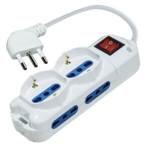 LIFE MULTIPRESA CON 6 PRESE 3500W CON INTERRUTTORE E CAVO 1.5mt