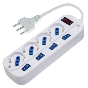 LIFE MULTIPRESA CON 4 PRESE 3500W CON INTERRUTTORI SINGOLI E CAVO 1.5mt