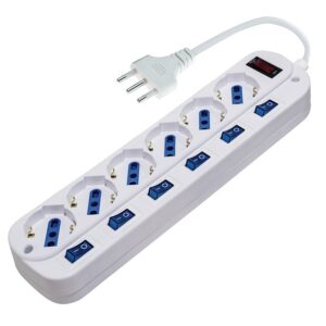LIFE MULTIPRESA CON 6 PRESE 3500W CON INTERRUTTORI SINGOLI E CAVO 1.5mt