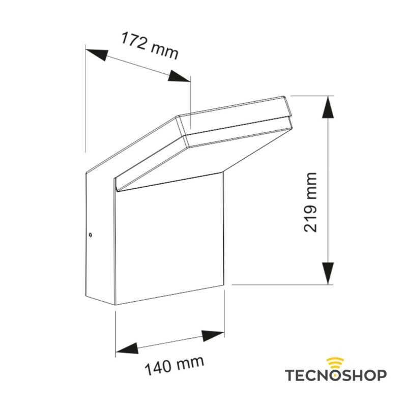 BENEITO APPLIQUE LED “NEO” 18W 4000K 120° IP54 BIANCO - immagine 4