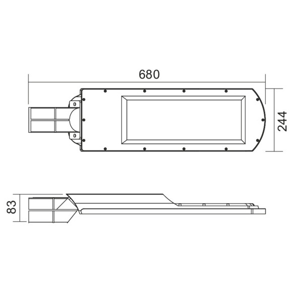 LIFE FARO STRADALE LED 50W CON PANNELLO SOLARE 4000K 4600LM IP66 - immagine 2