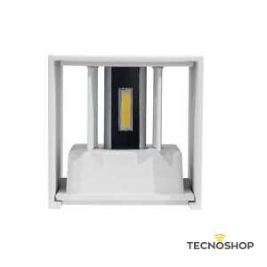 APPLIQUE LED QUADRATO BIANCO IP54 7W LUCE CALDA - immagine 2