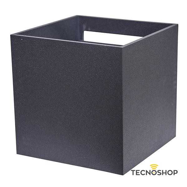 APPLIQUE LED QUADRATO GRIGIO IP54 7W LUCE NATURALE