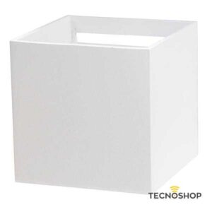 APPLIQUE LED QUADRATO BIANCO IP54 7W LUCE CALDA