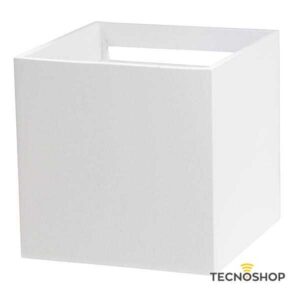 APPLIQUE LED QUADRATO BIANCO IP54 7W LUCE CALDA