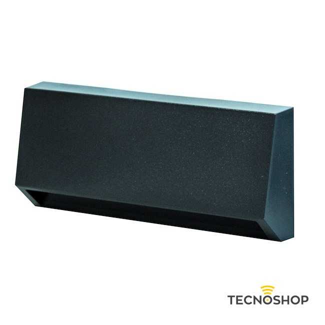 LIFE SEGNAPASSO RETTANGOLARE 3W 4000K IP65 CON FINITURA GRIGIA