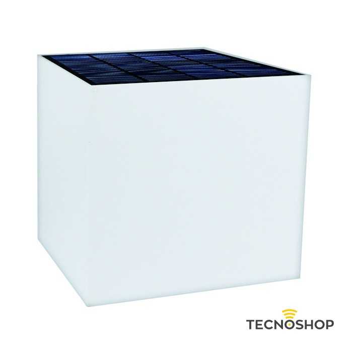 LIFE APPLIQUE LED CON PANNELLO SOLARE E SENSORE 5W 3000K BIANCO - immagine 2