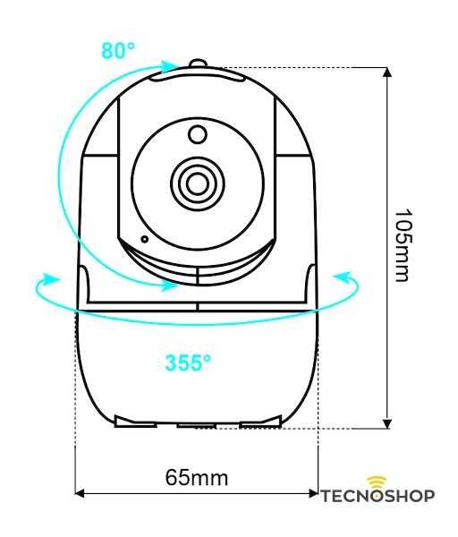 LIFE TELECAMERA IP SMARTLIFE WI-FI MOTORIZZATA 2Mpx L.3,6mm IP20 - immagine 3