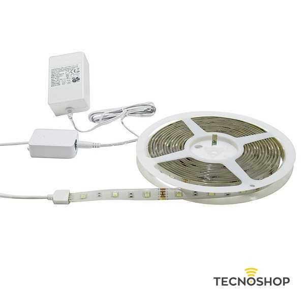 LIFE KIT STRISCIA LED WIRELESS 3mt 24W RGB+W CON ALIMENTATORE E CONTROLLER