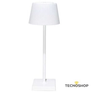 LAMPADA DA TAVOLO LED RICARICABILE CON USB 4W 3000K CON FINITURA BIANCA
